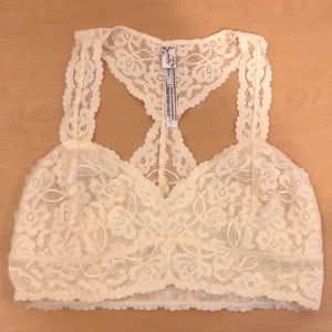 FREE PEOPLE Gallon Lace Racerback Bralette (M)